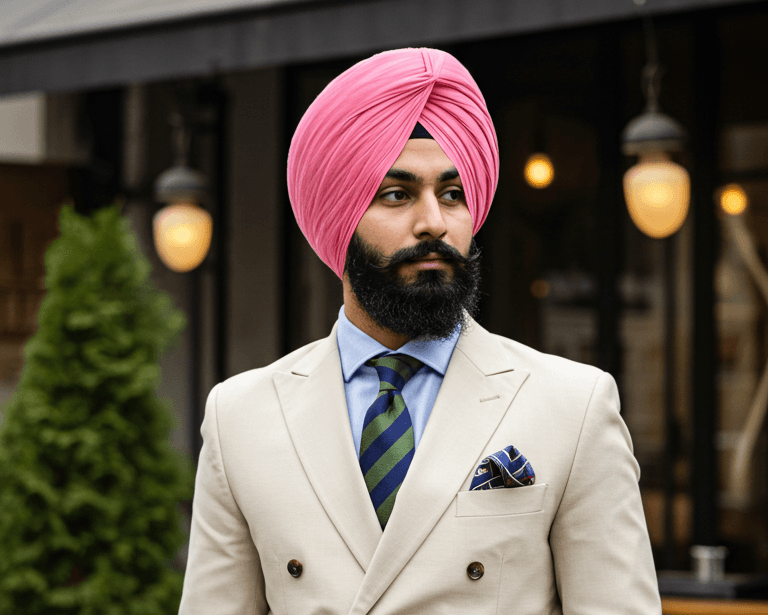 formal dress for men with turban Black Turban Hat for Men - Refined Style