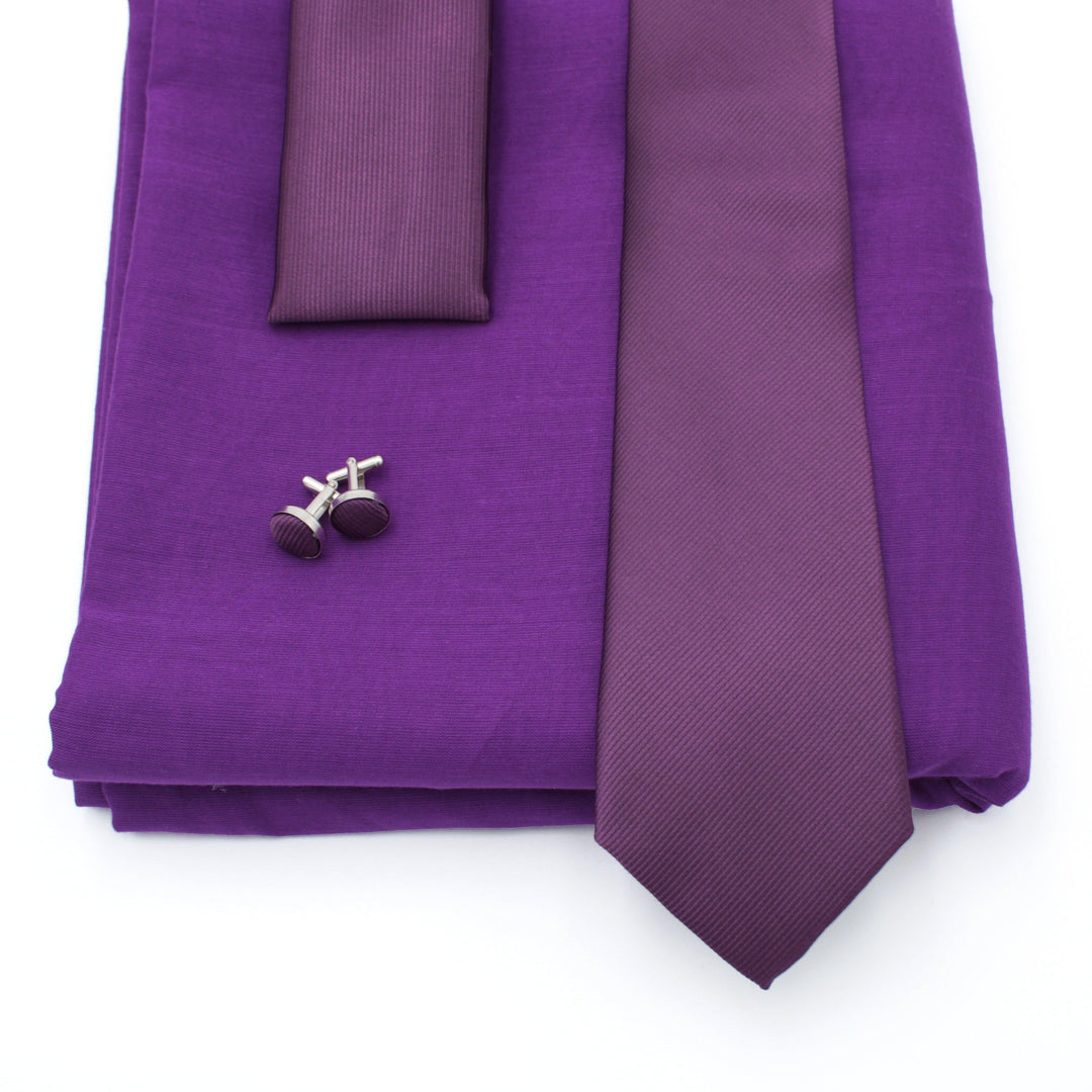 Royal Purple Turban & Tie Set - Meri Dastar