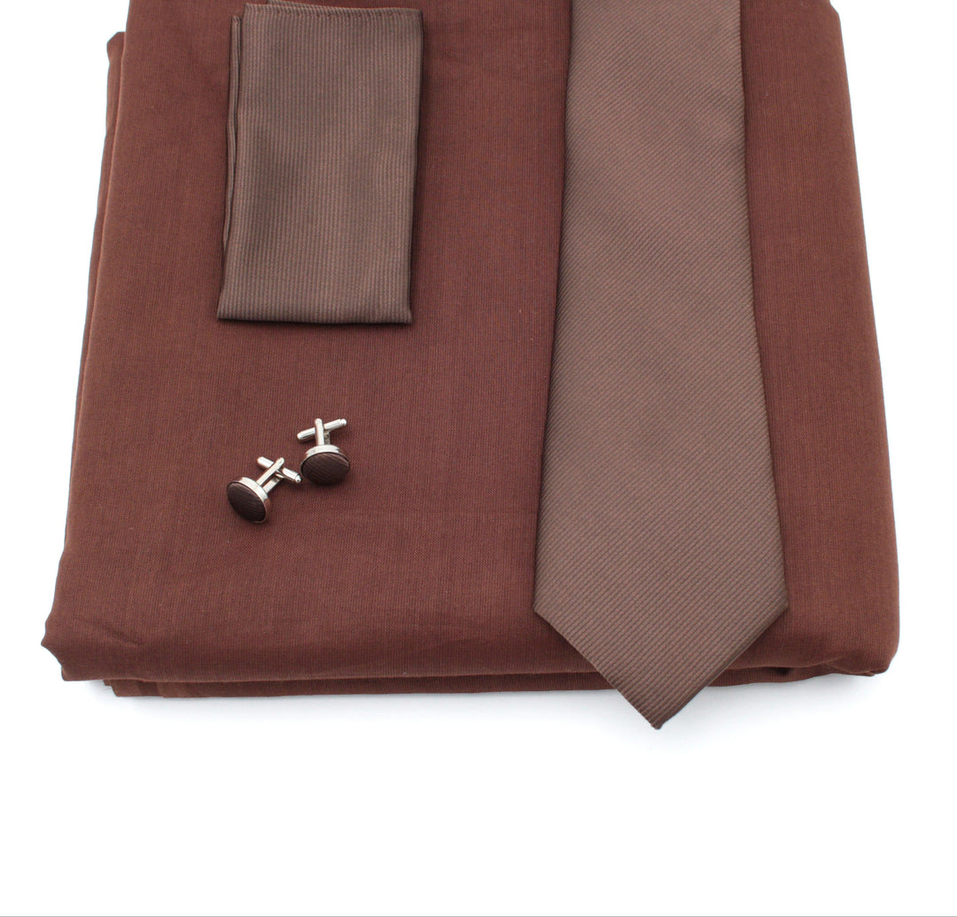 Mocha Brown Turban & Tie Set - Meri Dastar