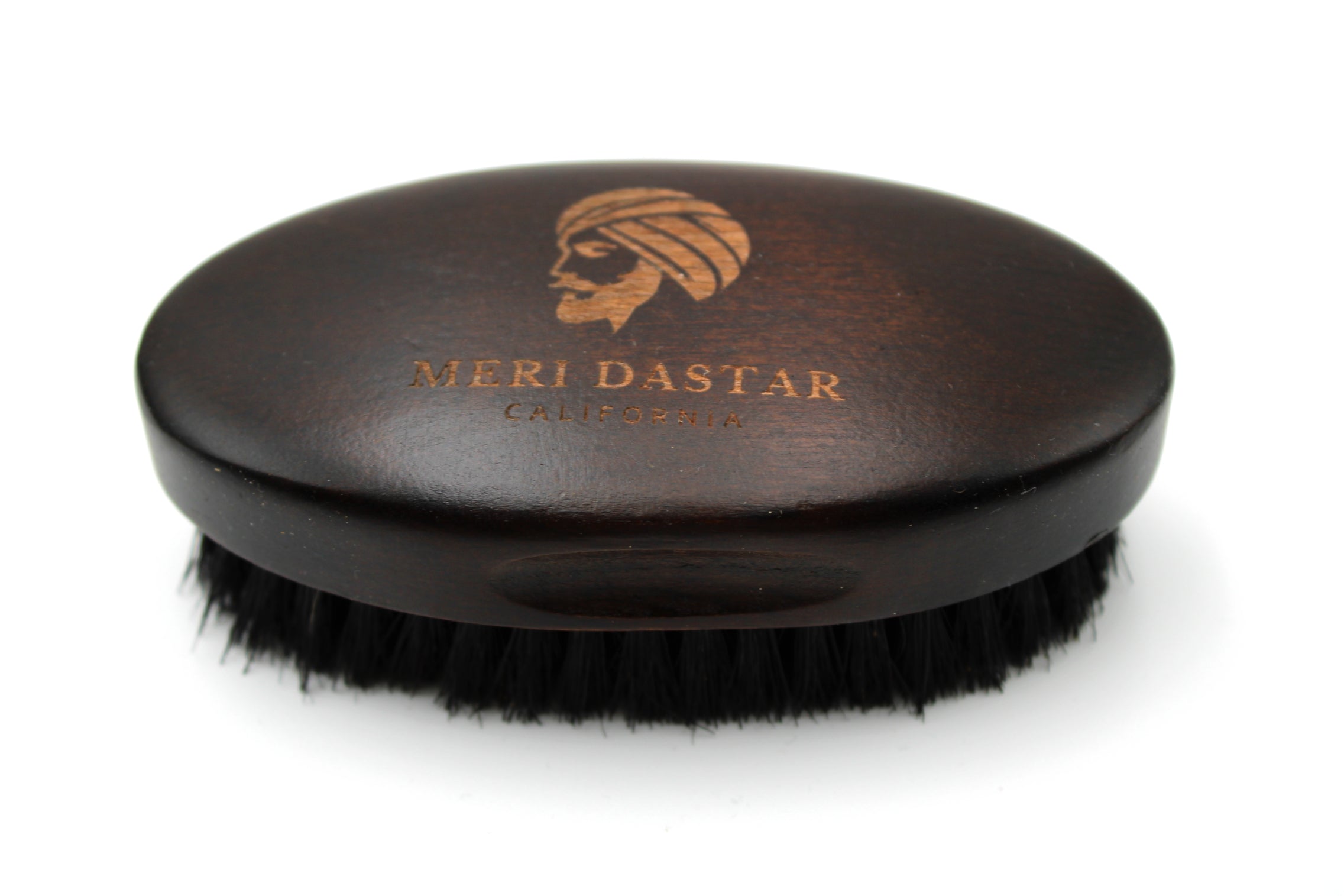 Dark Beechwood Natural Beard Brush by Meri Dastar