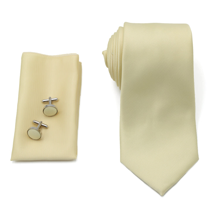 Lemon Yellow Tie Set