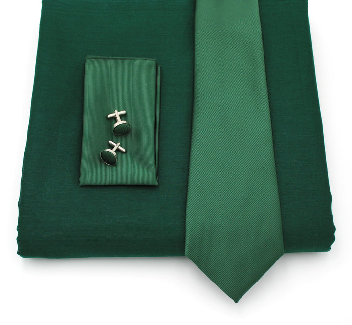 Dark Green Turban & Tie Set - Meri Dastar